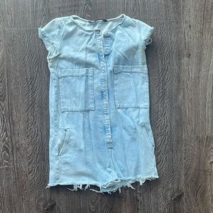 ZARA DENIM ROMPER